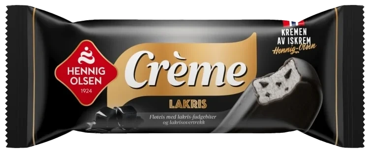Crème Fløteis Lakris 93ml Hennig-olsen 30stk