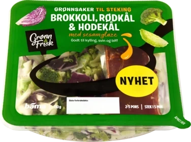 Stekegrønnsaker Brokkoli m/Sesamglaze 330g Grønn&Frisk