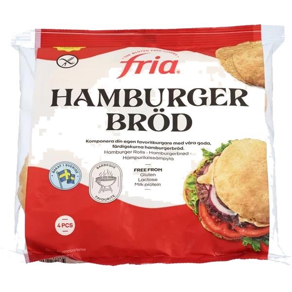 Hamburgerbrød Glutenfri 280g Fria