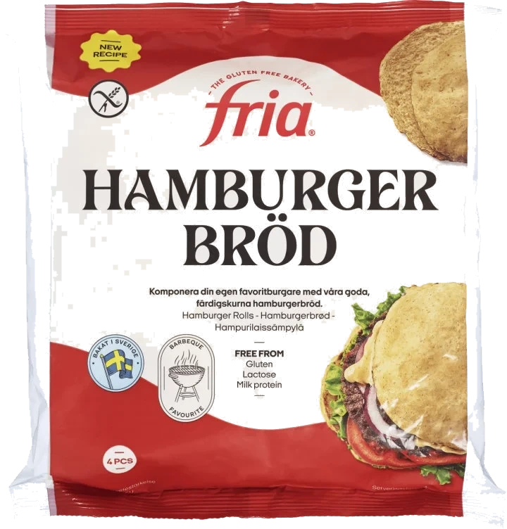 Hamburgerbrød Glutenfri 280g Fria