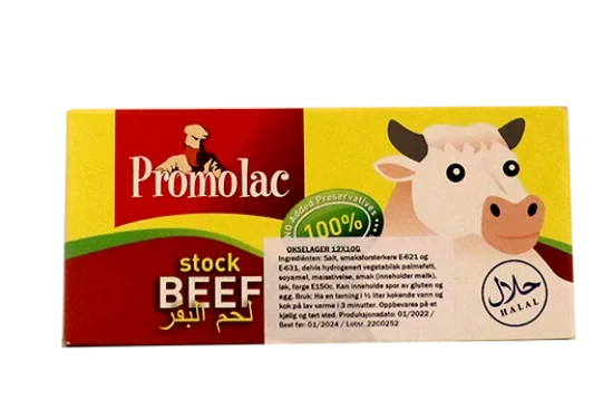 Promolac Beef Buljongterninger 120g