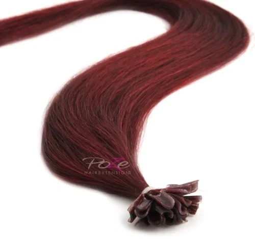 Poze Hairextensions Poze Keratin Standar d 50 cm 20 fester 5RV Red Passion