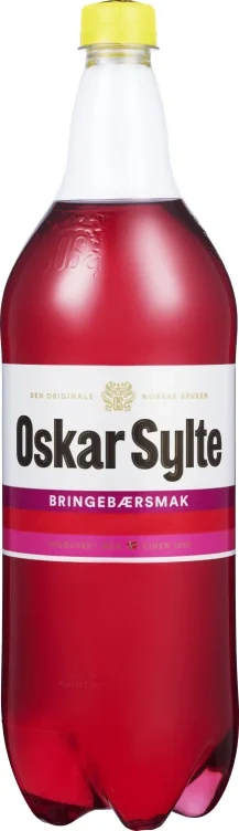 Bringebærbrus 1,5l flaske Oskar Sylte