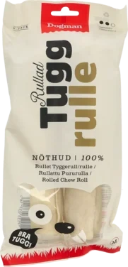 Tyggerull Tørket Råhud 2pk Dogman