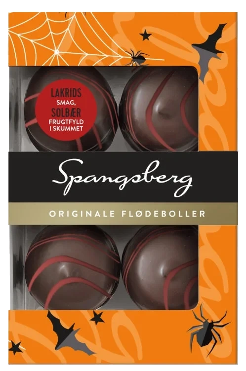 Flødeboller Lakris&Solbær124g United Bakeries