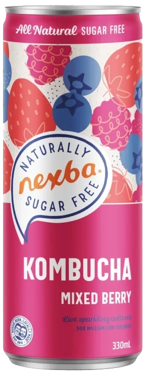 Nexba Mixed Berry Kombucha 0,33l bx Sleek