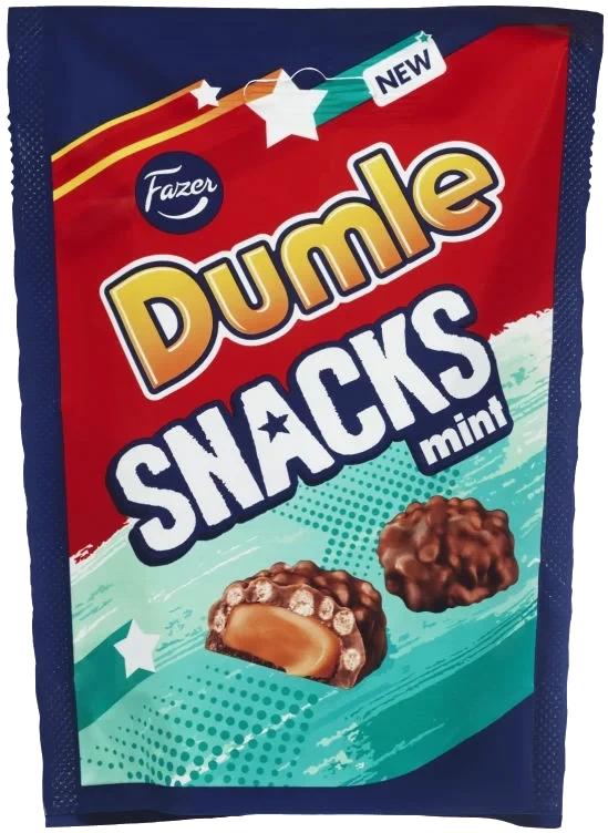 Dumle Snacks Mint Sjokolade 100g Fazer