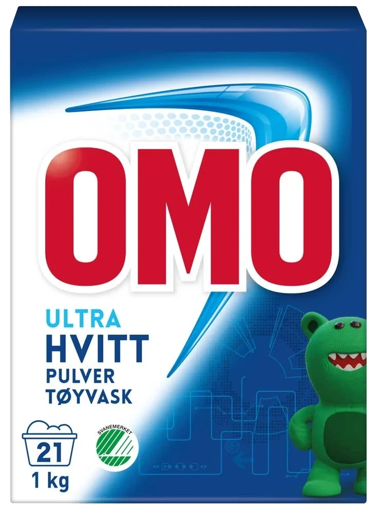 Omo Ultra hvitt pulver