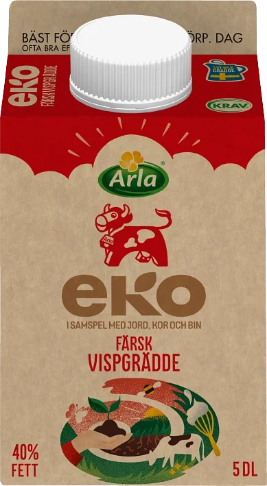 Eko färsk vispgrädde 40%