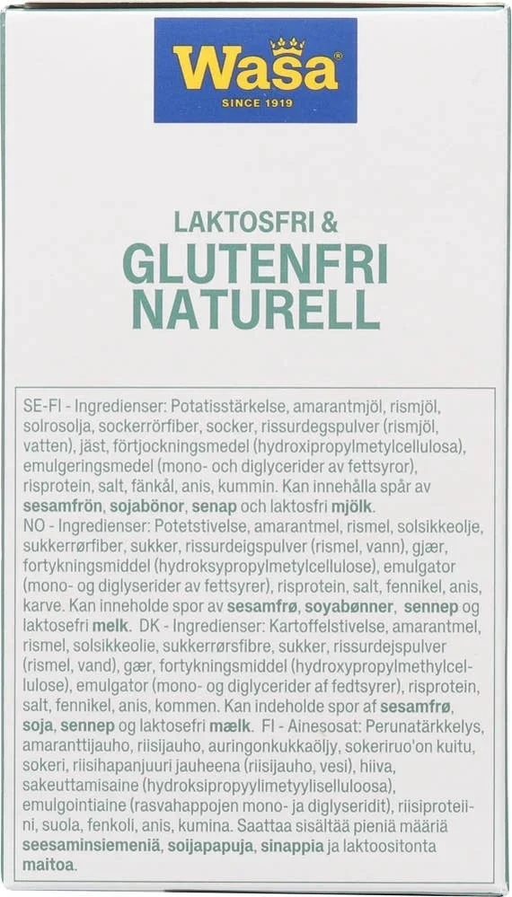 Knekkebrød Glutenfri Naturell