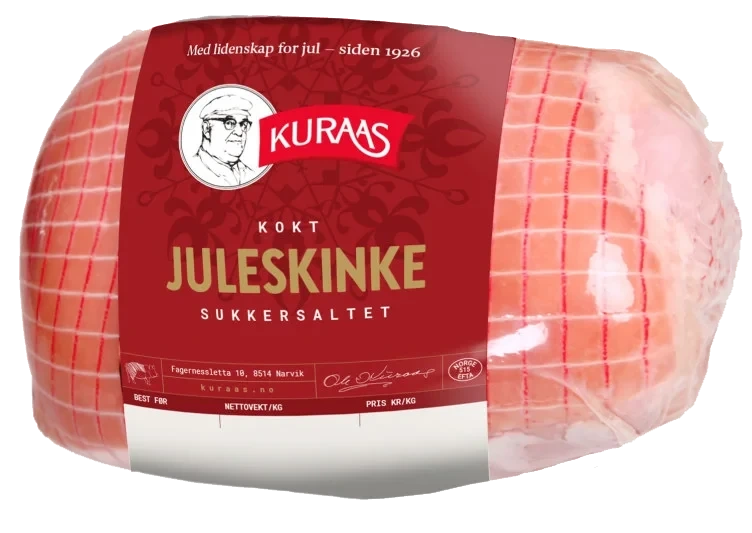Juleskinke Kokt Sukkersaltet Ca1,2kg Kuraas