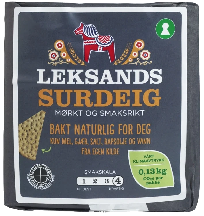 Knekkebrød av surdeig