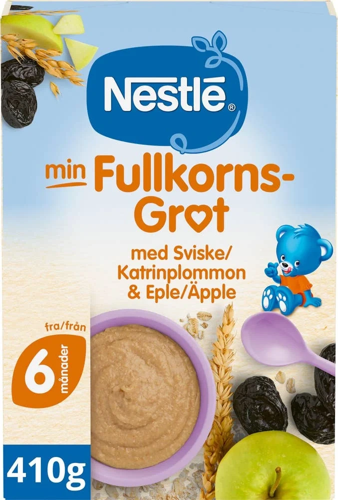 Min Fullkornsgrøt med sviske og eple