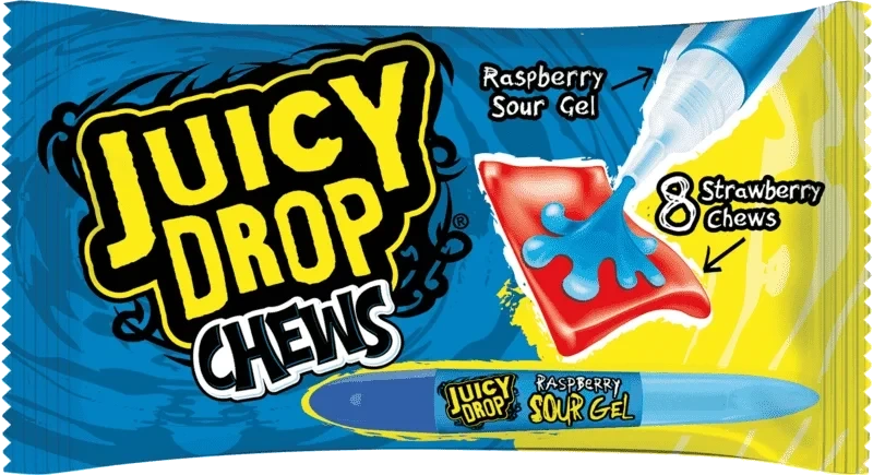 Bazooka Juicy Drop Chews 67g