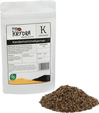 Kardemommekjerner, 50gr Hel, Økologisk Krydra
