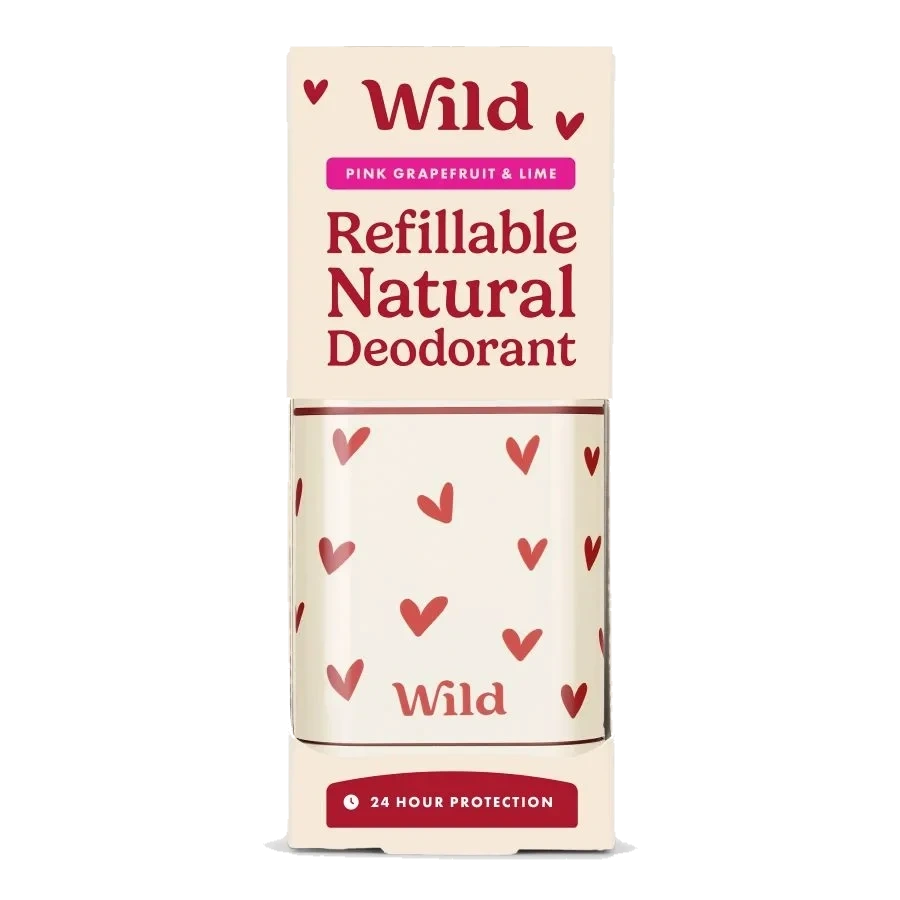 Deodorant Love Heart Pink Grapefruit & Lime Starter Pack
