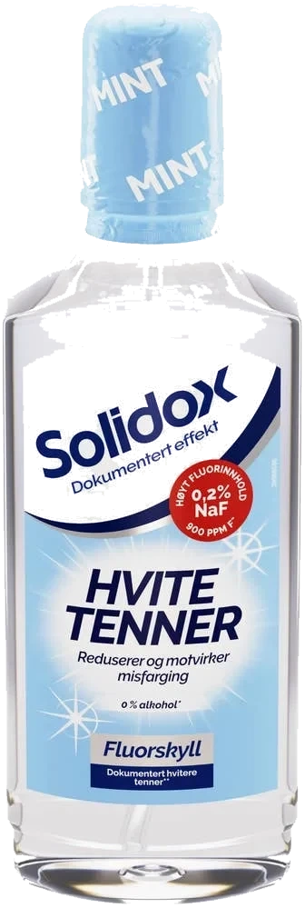 Hvite tenner munnskyll