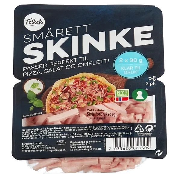 Smårettskinke Duo 180g Folkets