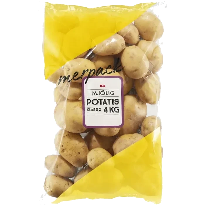Potatis Mjölig 4kg Klass 2 ICA