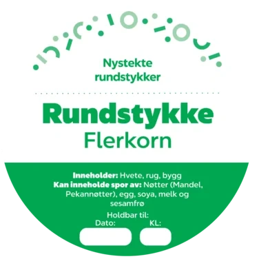 Circle K Ø70mm Rundstykke flerkorn 3pk, 500 stk