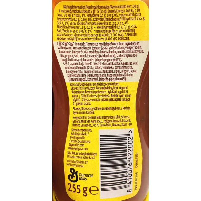 Old El Paso Street Vibes Squeezy Chili & Lime Salsa