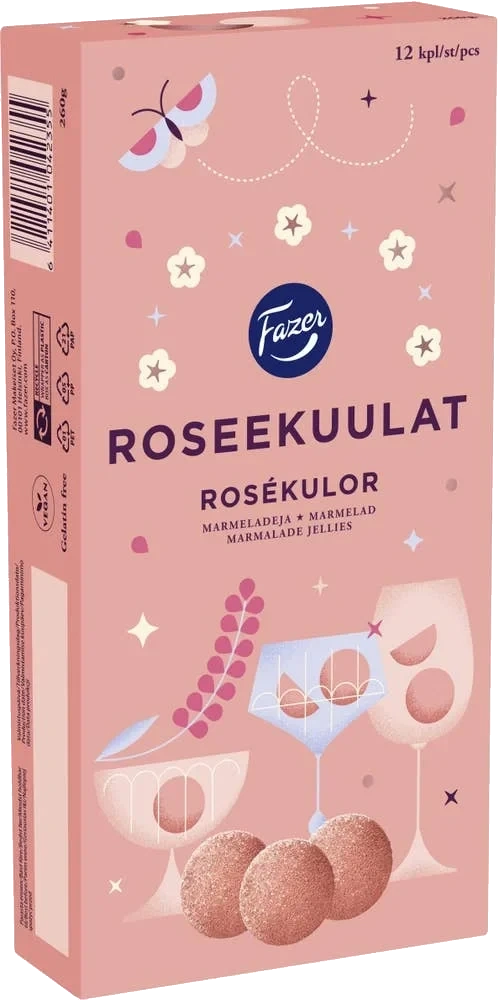 Rosékulor Marmeladkulor