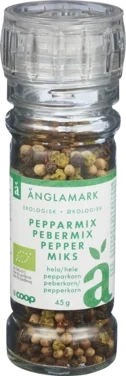Organic Spice Grinder W. Mix Colored Pepper