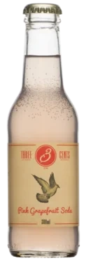 Three Cents Pink Grapefruit Soda 24fl Á 20cl
