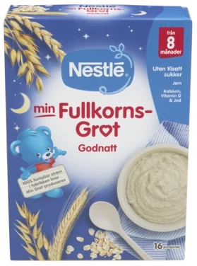 Min Fullkornsgrøt God Natt 8m 450g Nestle