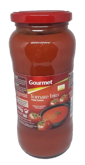 Tomatsaus Fritert glass 560g