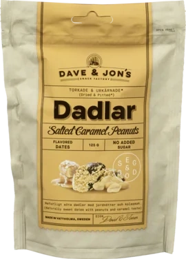 Dadlar Salted Caramel Peanuts 125g Dave & Jon's