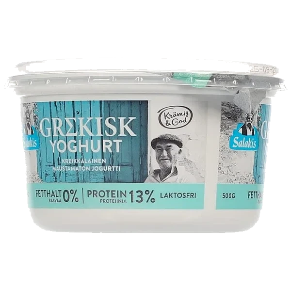 Salakis Grekisk Yoghurt 0% 500 g