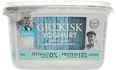 Salakis Grekisk Yoghurt 0% 500 g