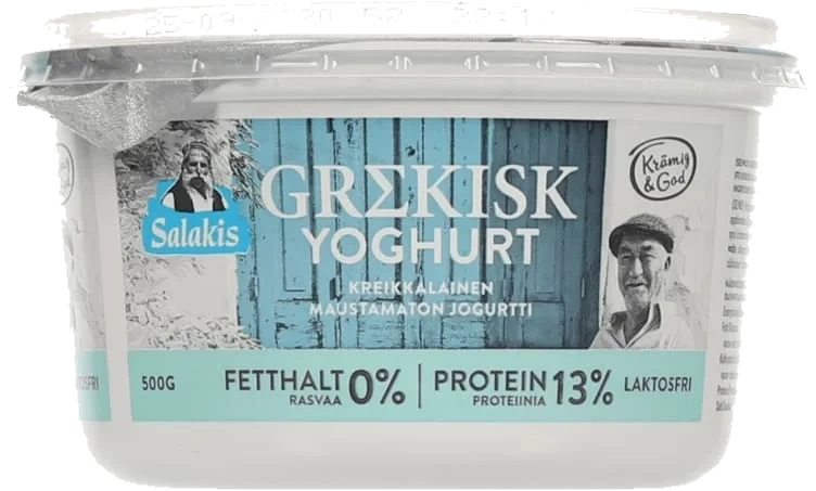 Salakis Grekisk Yoghurt 0% 500 g