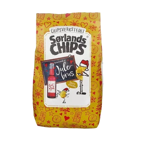 Sørlandschips Julebrus Havsalt 180g