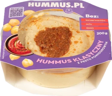 Hummus m/rød Pesto 200g