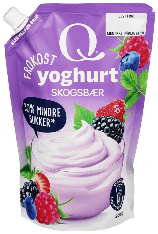 Q Yoghurt Skogsbær 800g