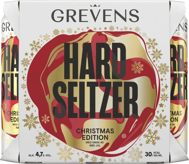 Grevens Hard Seltzer Jul 4,7% 0,5lx6 boks