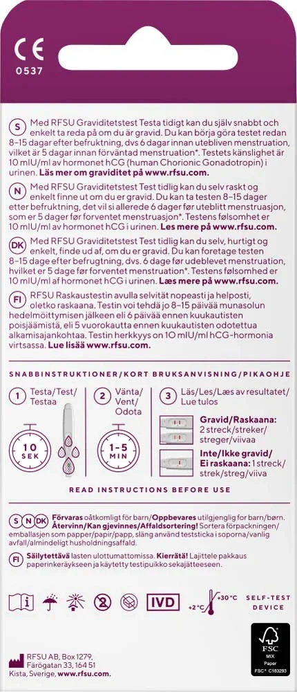 Graviditetstest tidlig