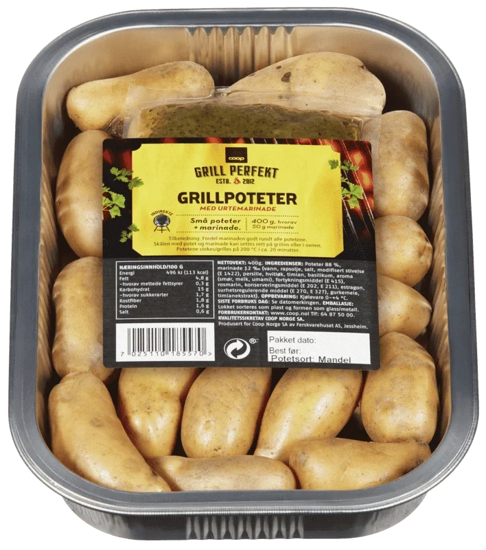 Coop Grill Perfekt Grillpoteter med Marinade 400g