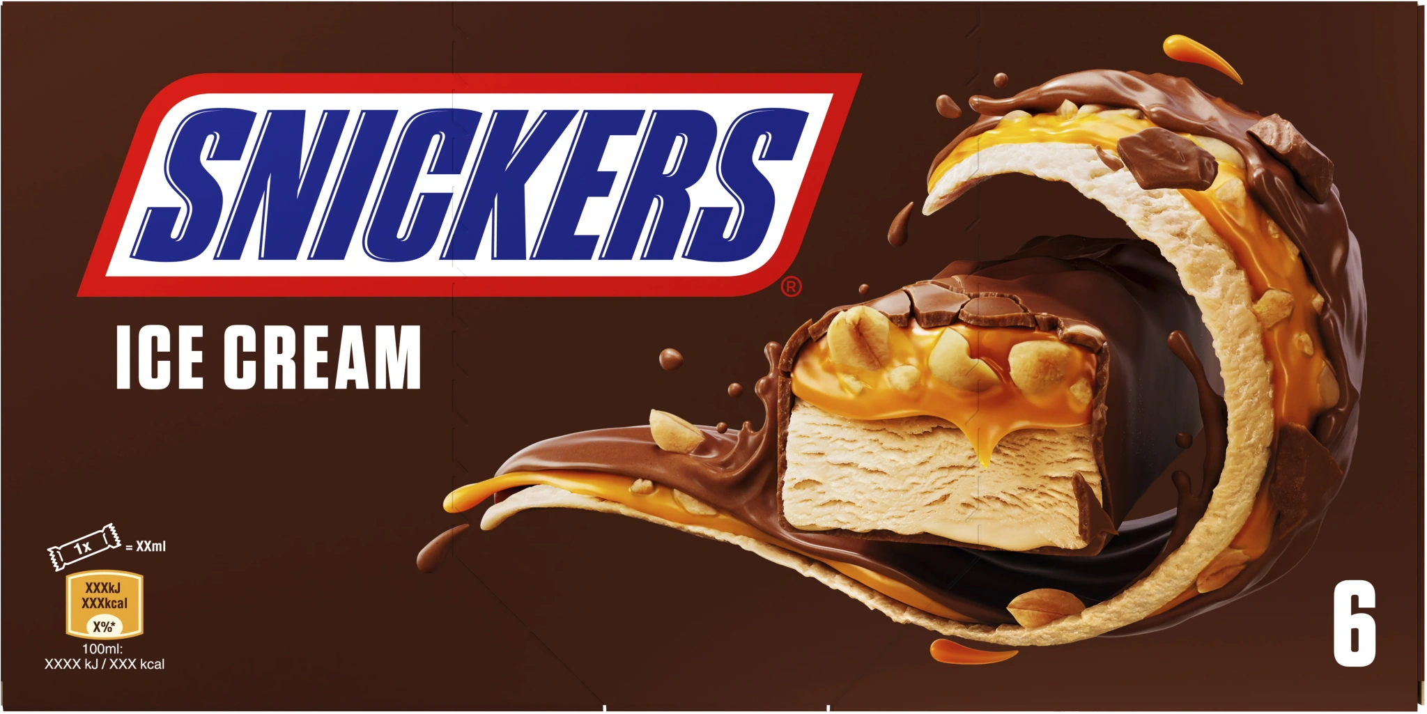 Glass Snickers 6-pack