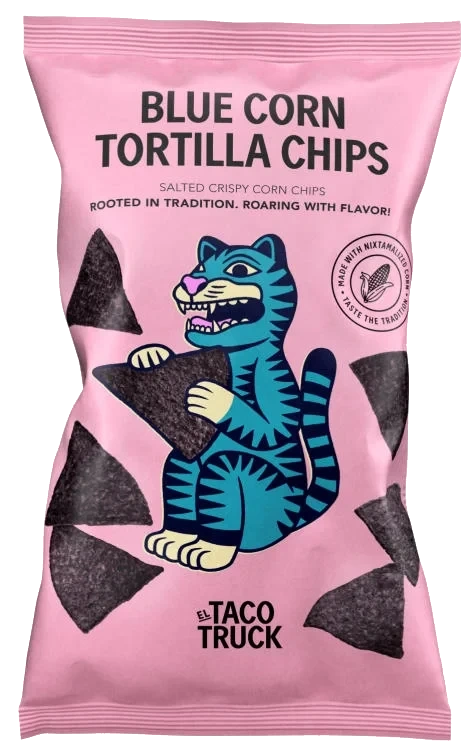 Corn Chips Salted Blue 185g El Taco Truck