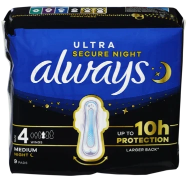 Always Ultrasecure Night Nr4 9stk