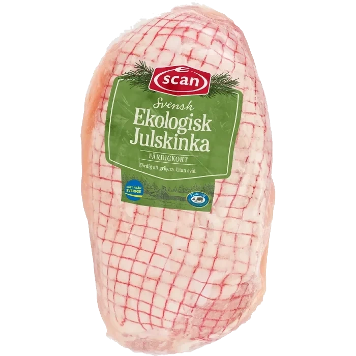 Julskinka Färsk Färdigkokt Ekologisk ca 2kg Scan