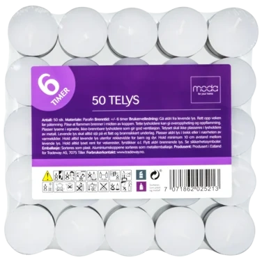 Moda Telys 6 timer 50stk