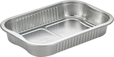 Aluminium Form Rektangulær 788 ml Inkludert Klart Plastlokk