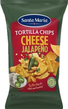 Tortilla Chips Cheese & Jalape 185g Santa Maria