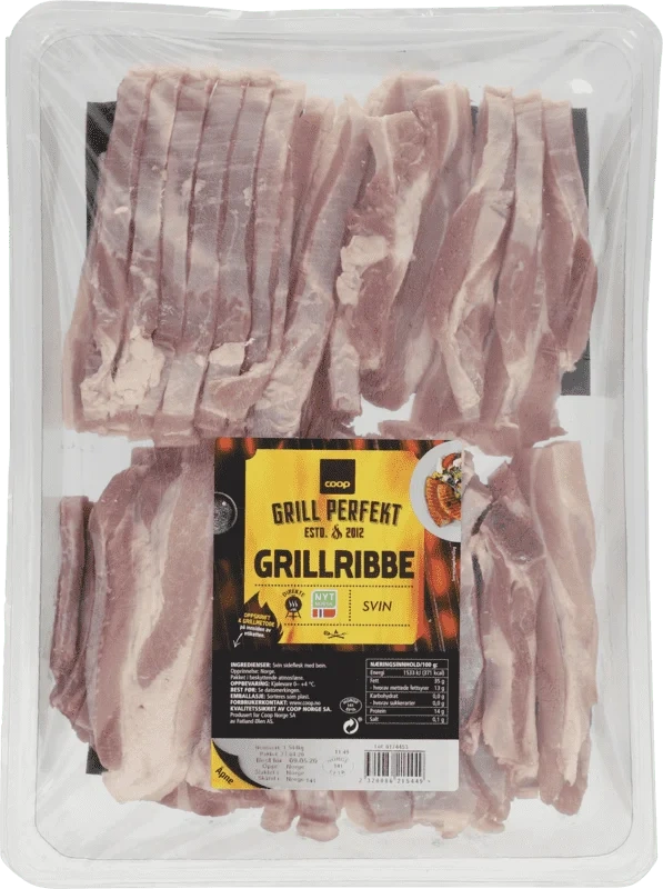 Coop Grill Perfekt Grillribbe av Svin 2kg