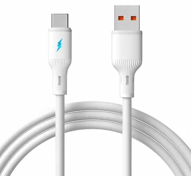 Ladekabel a til C 2 Meter Hvit