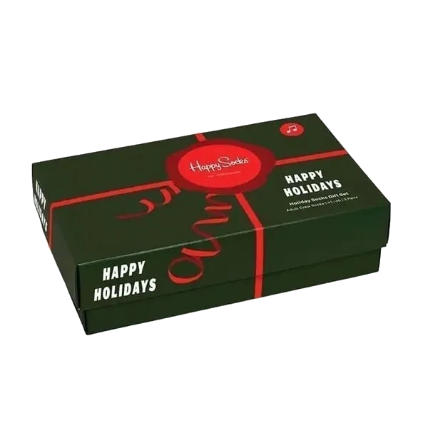 Happy Holiday Socks  3 Par - Str 36-40